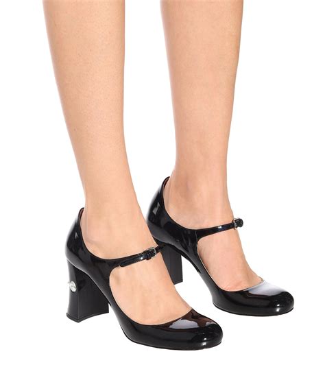 miu miu platform mary jane pumps|Miu Miu Platform Mary Jane Pumps in Black Patent Leather.